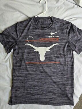 Nike Texas Longhorns Gray Short-Sleeve Dri Fit Performance Tee Size M
